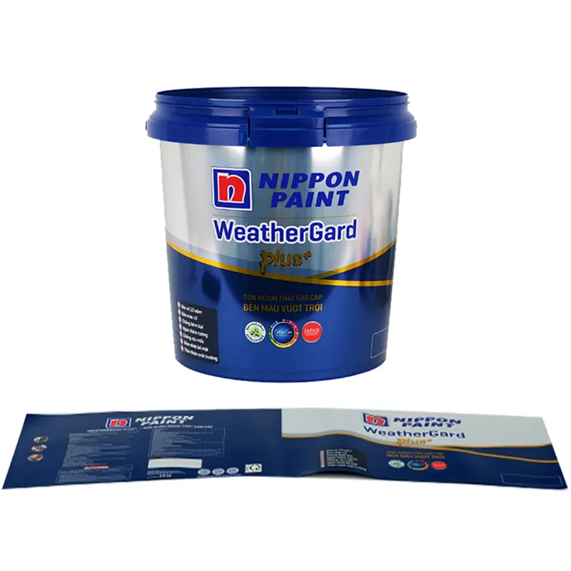 Cetakan Injeksi Label IML Ember Cat PP